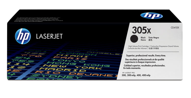 HP CE410X (305X) Black Original Toner Cartridge - Cartouches Certifiees