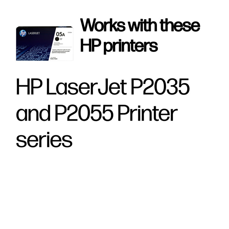 HP CE505A (05A) Black Original Toner Cartridge - Cartouches Certifiees