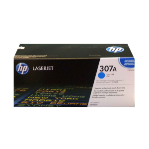 HP CE741A (307A) Cyan Original Toner Cartridge - Cartouches Certifiees