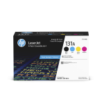 HP CF210AQ1 (131A) 4 Pack Black And Color Original Toner Cartridge - Cartouches Certifiees