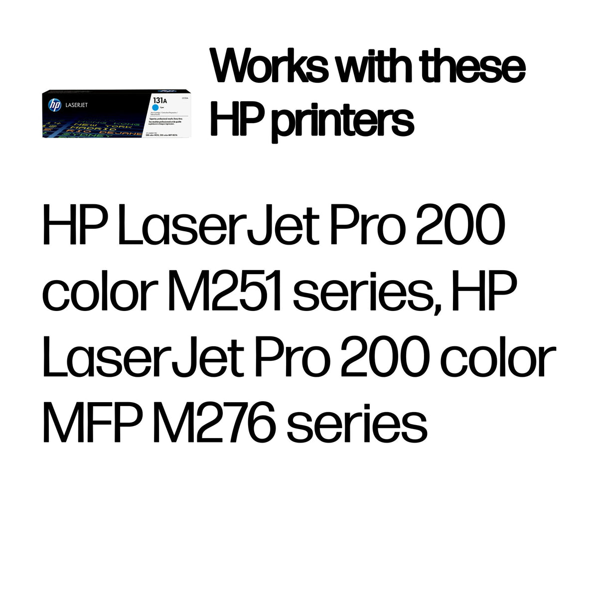HP CF211A (131A) Cyan Original Toner Cartridge - Cartouches Certifiees