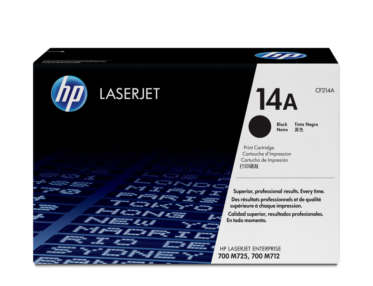 HP CF214A (14A) Black Original Toner Cartridge - Cartouches Certifiees