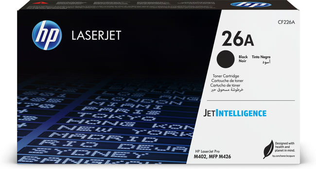 HP CF226A (26A) Black Original Toner Cartridge - Cartouches Certifiees