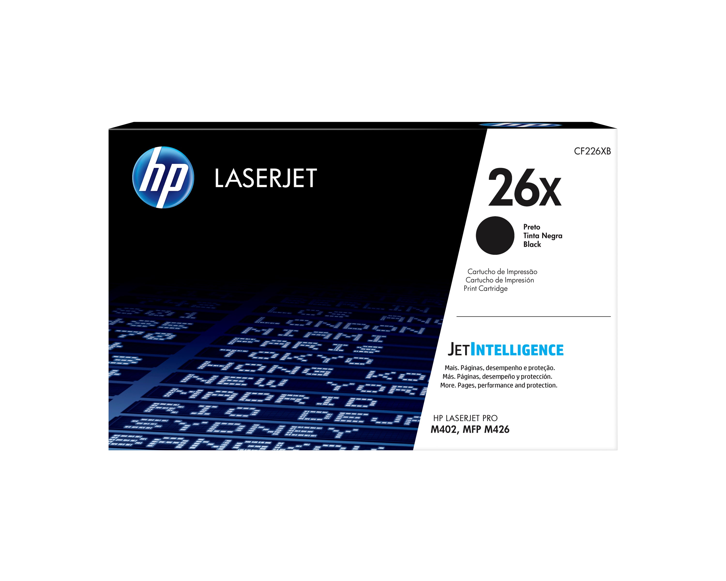 HP CF226X (26X) Black Original Toner Cartridge - Cartouches Certifiees