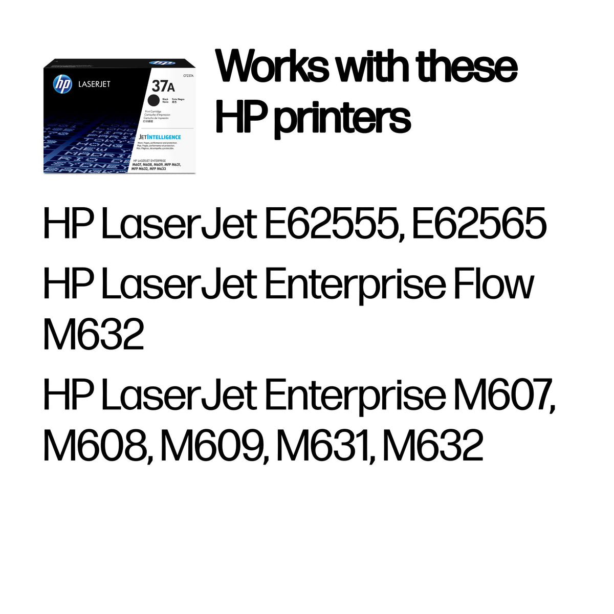 HP CF237A (37A) Black Original Toner Cartridge - Cartouches Certifiees