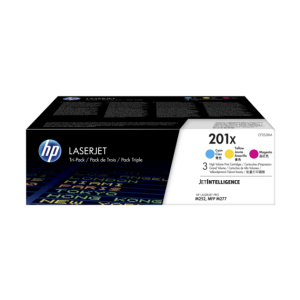 HP CF253XM (201X) 3 Pack Color Original Toner Cartridge - Cartouches Certifiees