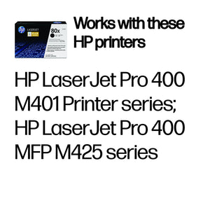 HP CF280X (80X) Black Original Toner Cartridge - Cartouches Certifiees