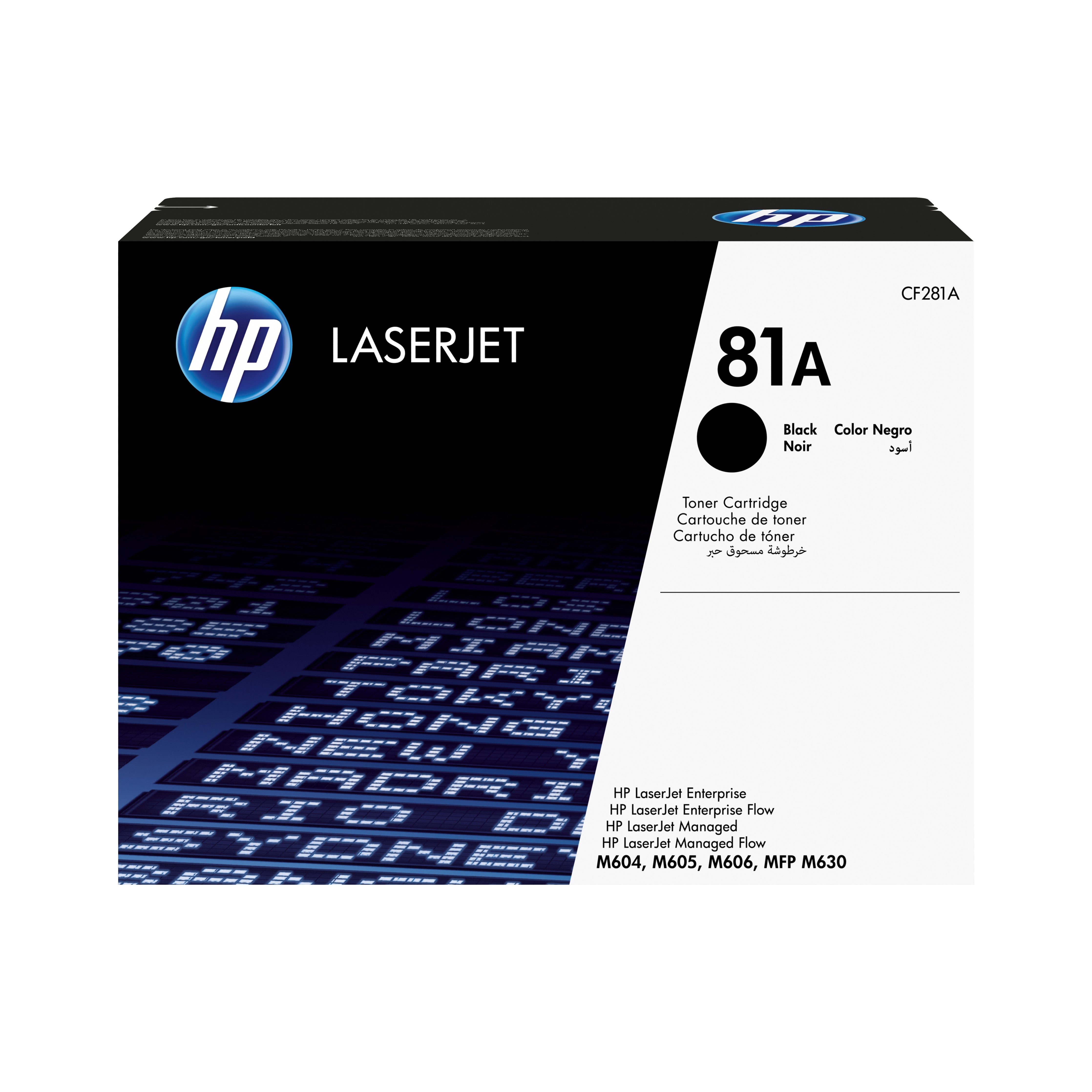 HP CF281A (81A) Black Original Toner Cartridge - Cartouches Certifiees