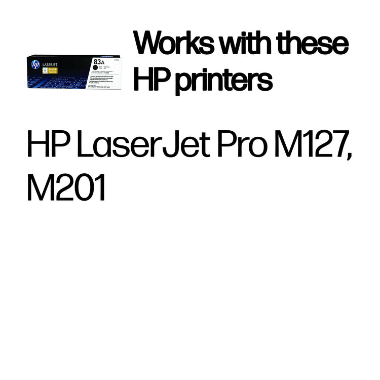 HP CF283A (83A) Black Original Toner Cartridge - Cartouches Certifiees