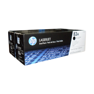 HP CF283AD (83A) 2 Pack Black Original Toner Cartridge - Cartouches Certifiees