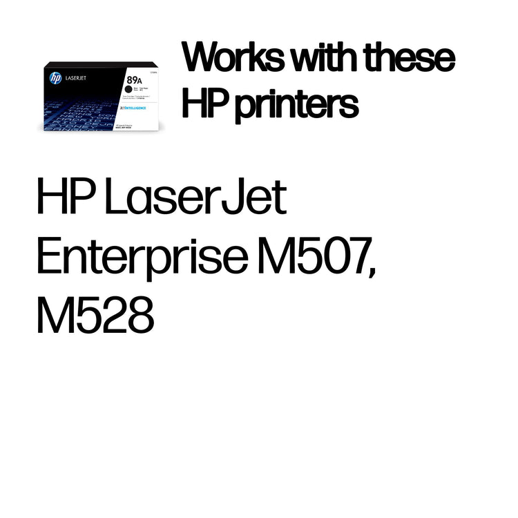HP CF289A (89A) Black Original Toner Cartridge - Cartouches Certifiees