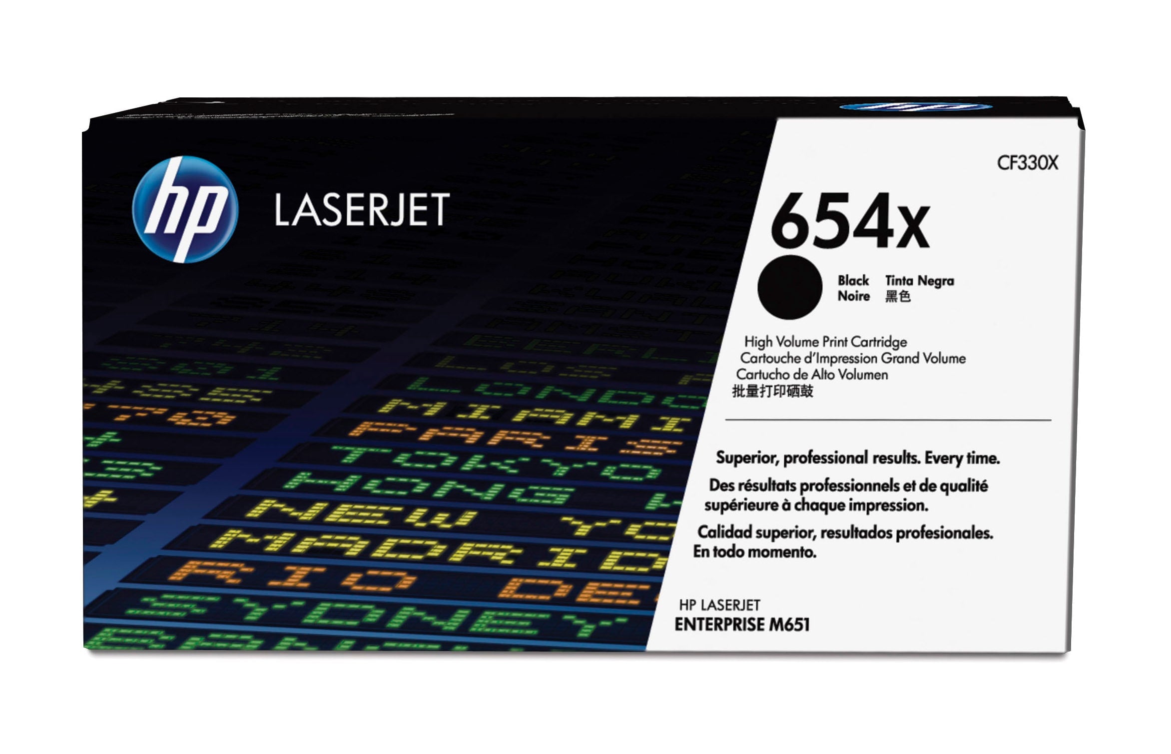 HP CF330X (654X) Black Original Toner Cartridge - Cartouches Certifiees