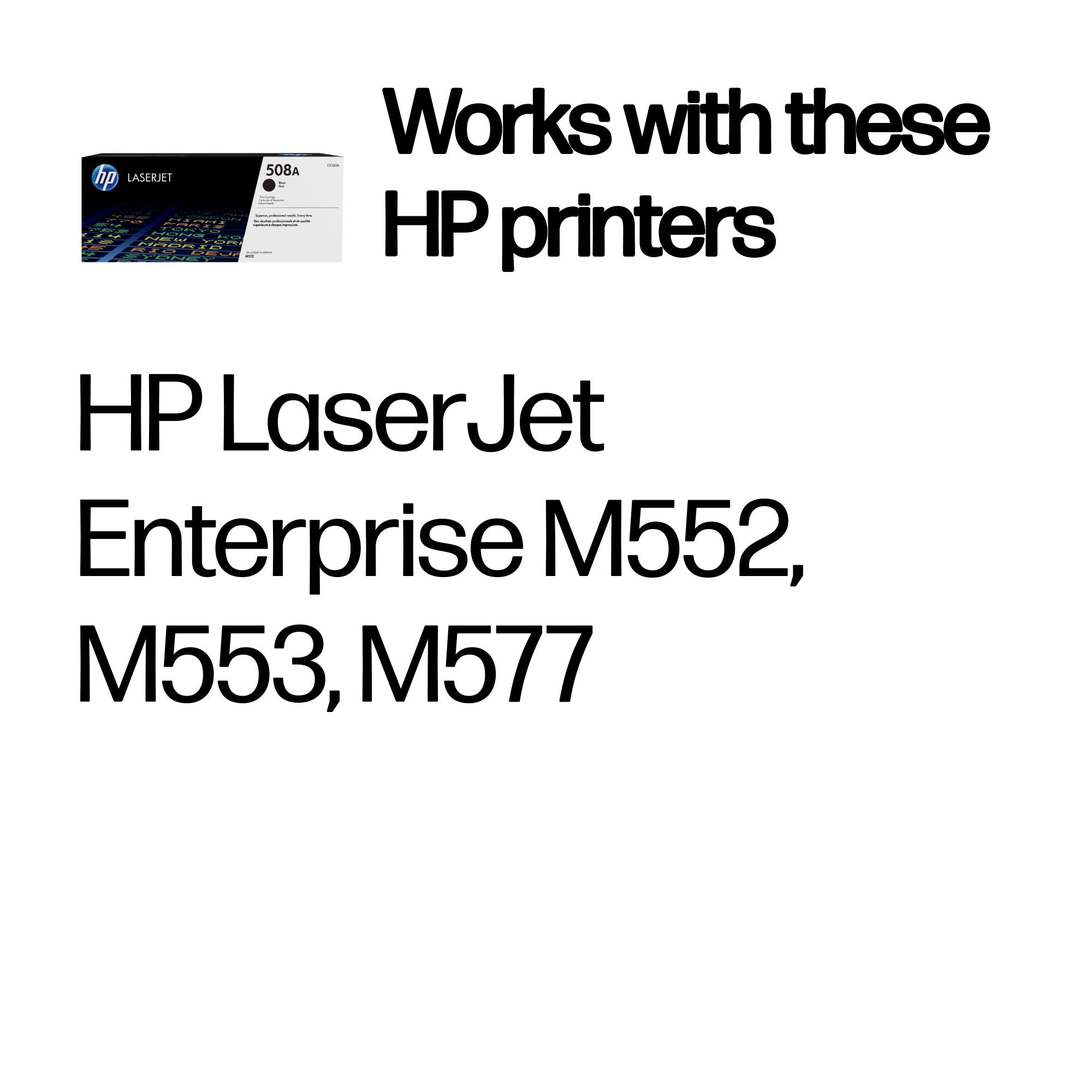 HP CF360A (508A) Black Original Toner Cartridge - Cartouches Certifiees