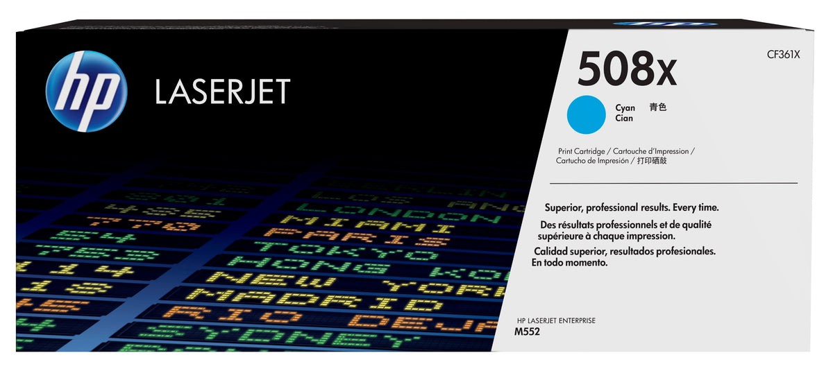 HP CF361X (508X) Cyan Original Toner Cartridge - Cartouches Certifiees