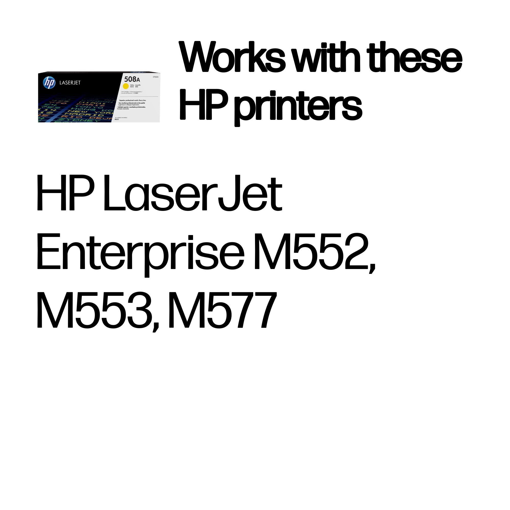 HP CF362A (508A) Yellow Original Toner Cartridge - Cartouches Certifiees