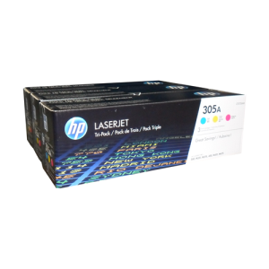 HP CF370AM (305A) 3 Pack Color Original Toner Cartridge - Cartouches Certifiees