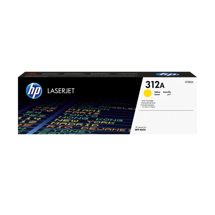 HP CF382A (312A) Yellow Original Toner Cartridge - Cartouches Certifiees