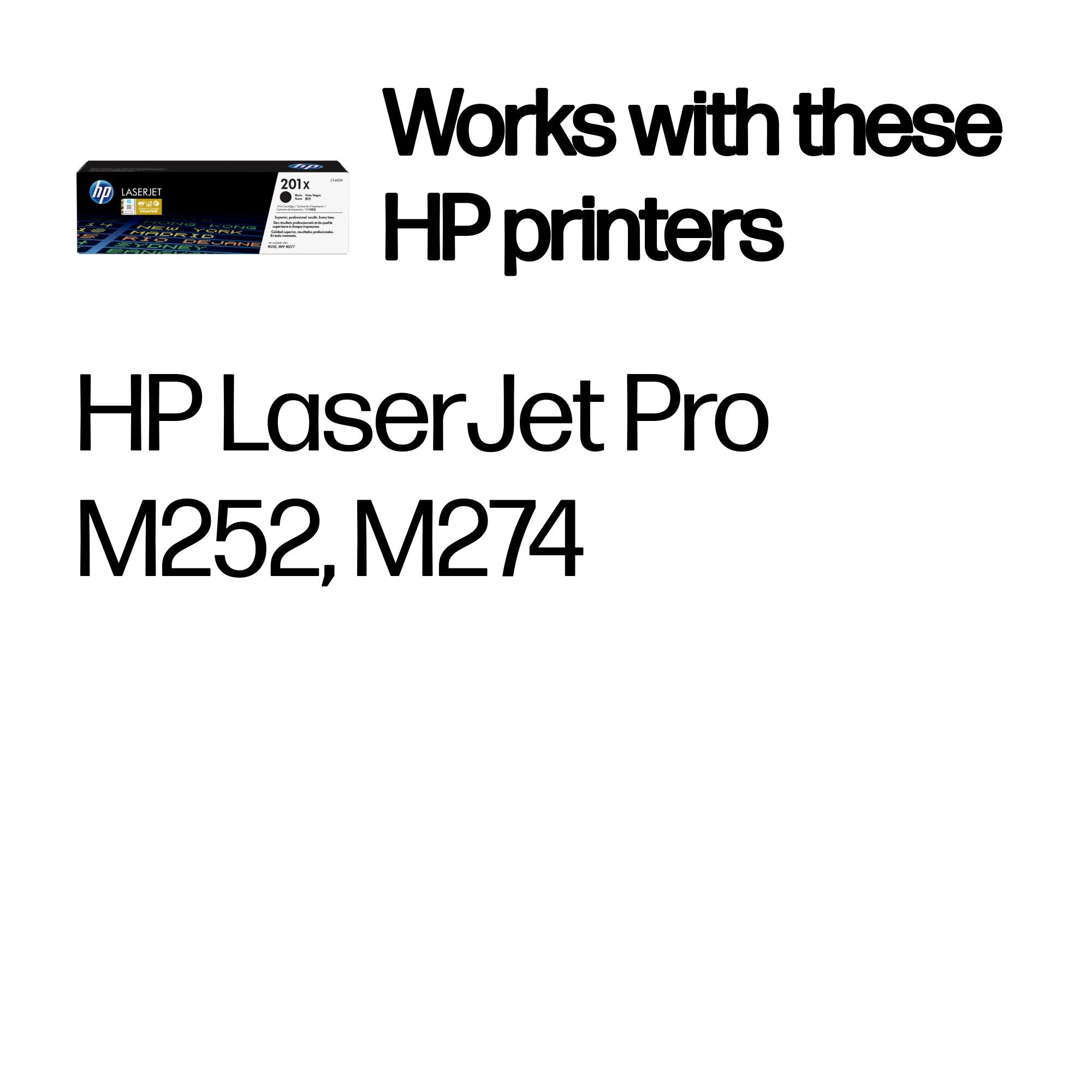 HP CF400X (201X) Black Original Toner Cartridge - Cartouches Certifiees