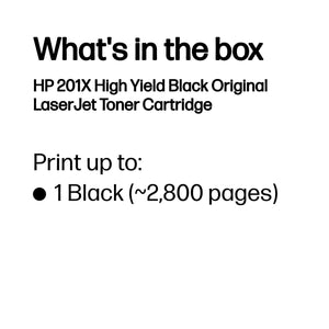 HP CF400X (201X) Black Original Toner Cartridge - Cartouches Certifiees