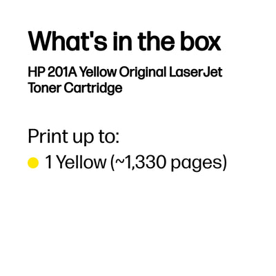 HP CF402A (201A) Yellow Original Toner Cartridge - Cartouches Certifiees