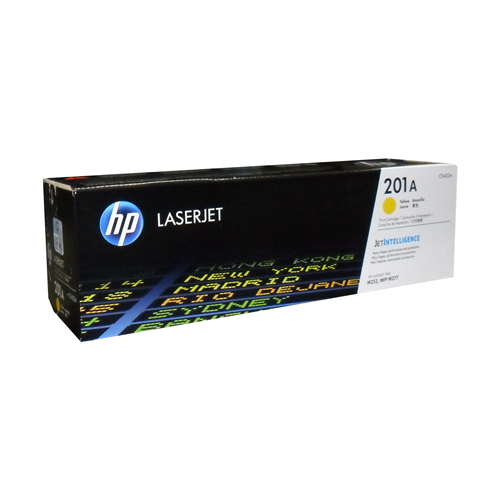 HP CF402A (201A) Yellow Original Toner Cartridge - Cartouches Certifiees
