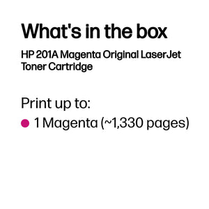 HP CF403A (201A) Magenta Original Toner Cartridge - Cartouches Certifiees