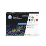 HP CF410AQ (410A) 4 Pack Black And Color Original Toner Cartridge - Cartouches Certifiees