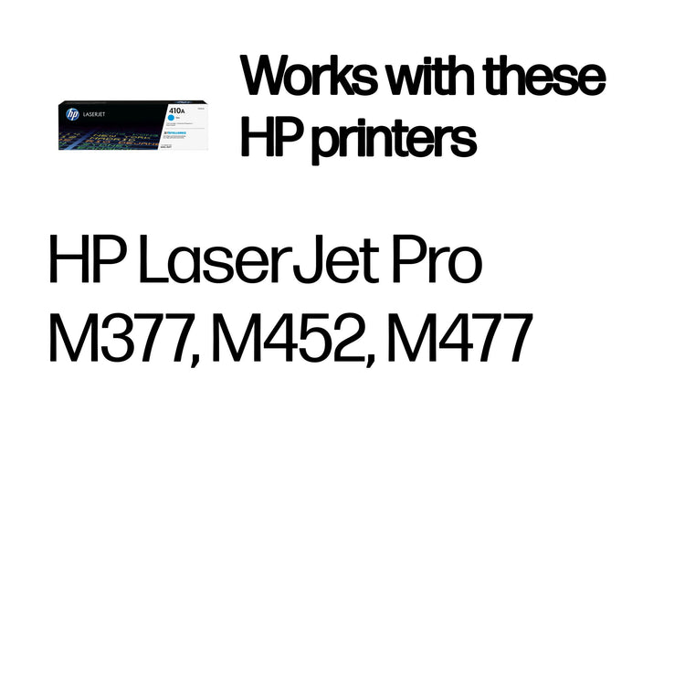 HP CF411A (410A) Cyan Original Toner Cartridge - Cartouches Certifiees