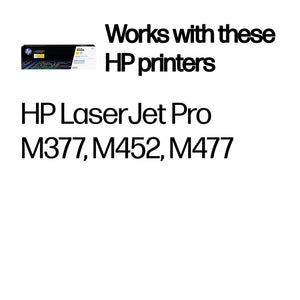 HP CF412A (410A) Yellow Original Toner Cartridge - Cartouches Certifiees