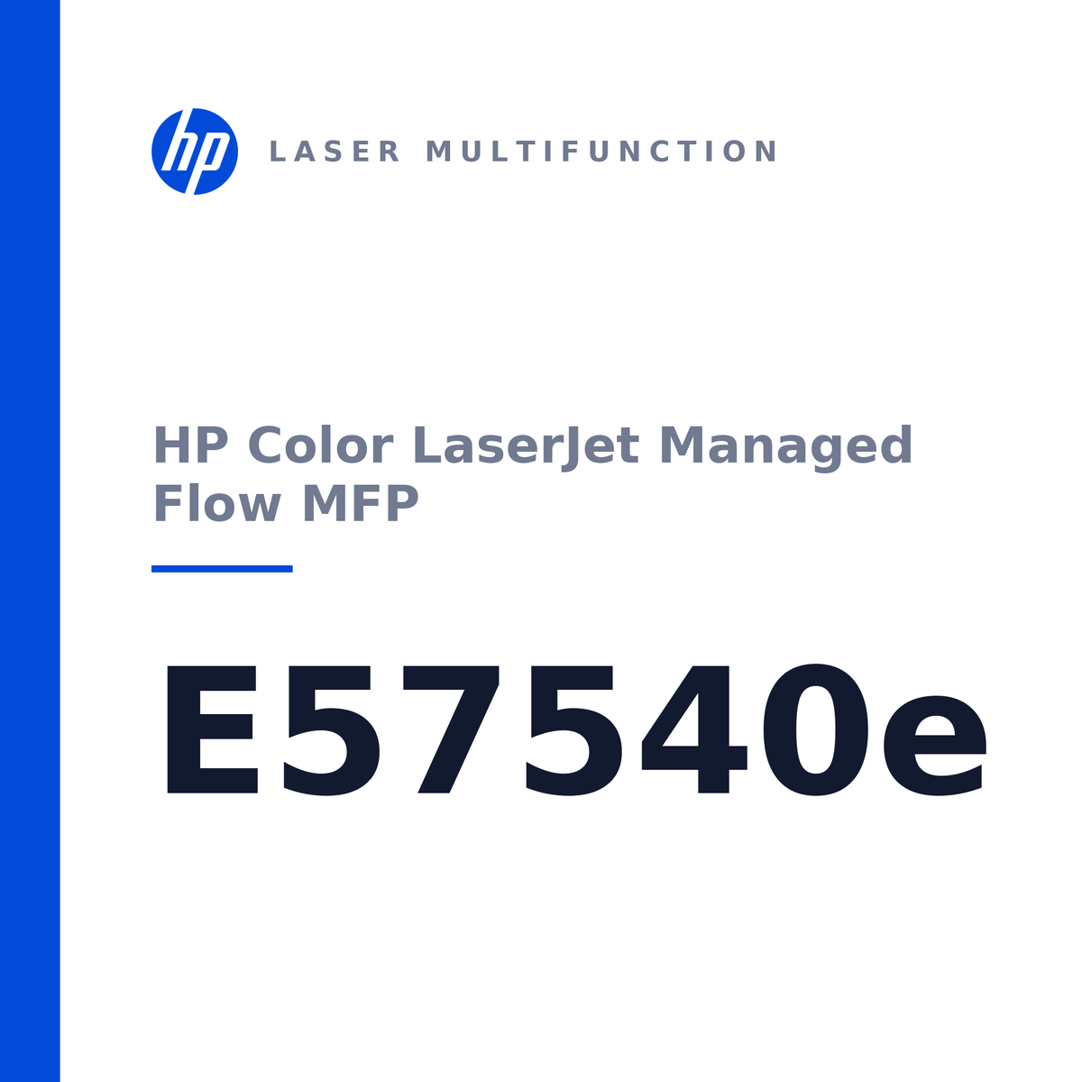 HP Color LaserJet Managed Flow MFP E57540e