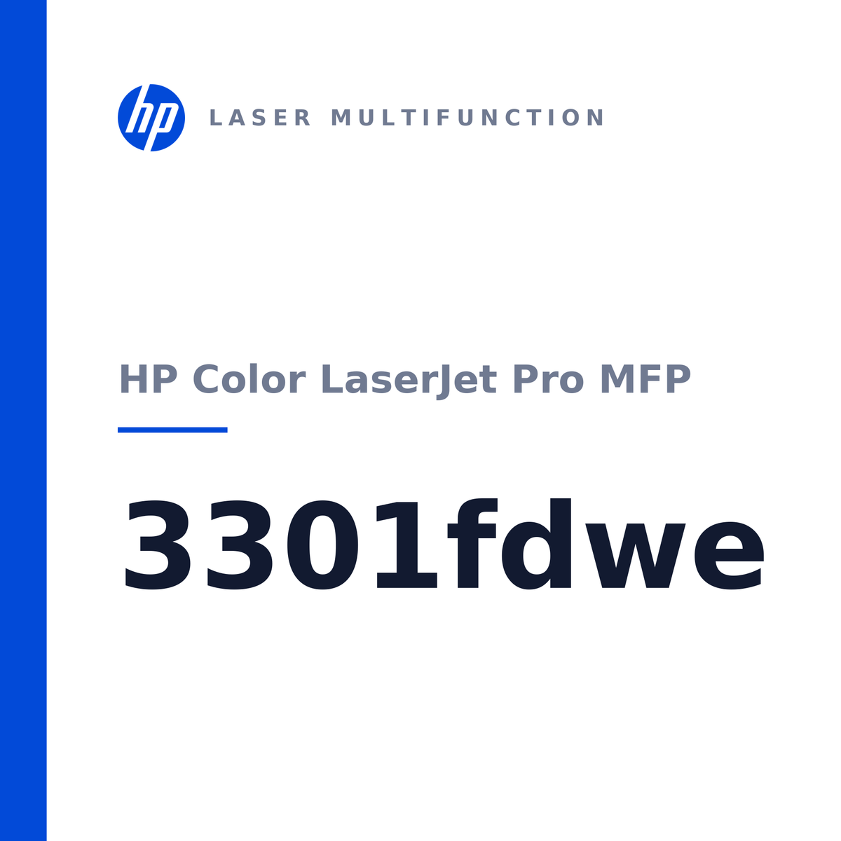 HP Color LaserJet Pro MFP 3301fdwe