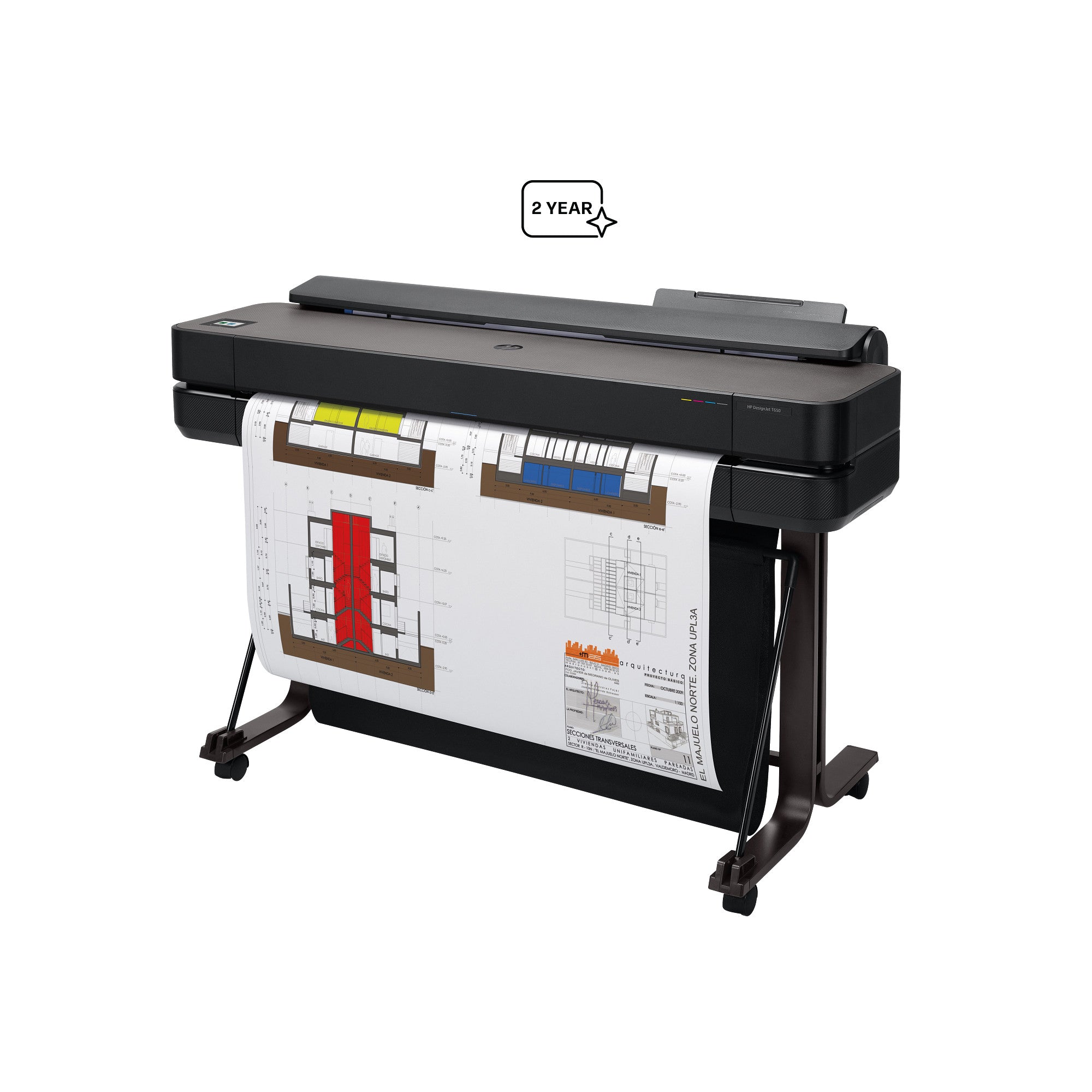 HP DesignJet T650 24-in Printer (5HB08T#B1K) - Cartouches Certifiees