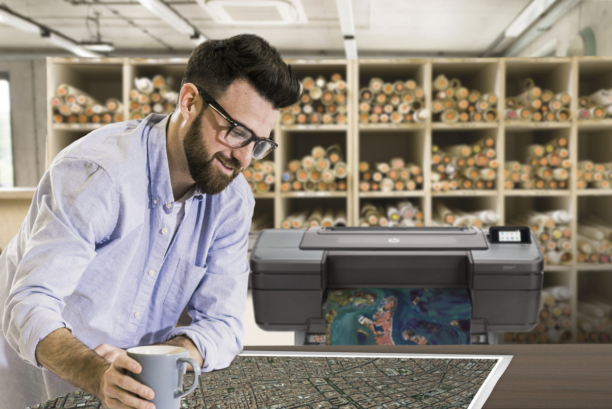 HP DesignJet Z6dr 44-in PostScript Printer with V-Trimmer Plus Edition (T8W18D#B1K) - Cartouches Certifiees