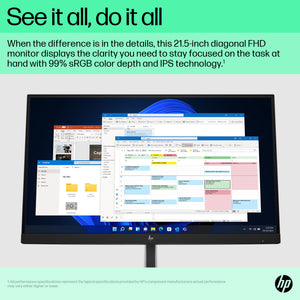 HP E22 G5 FHD MONITOR U.S. - ENGLISH LOCALIZATION (6N4E8AA#ABA) - Cartouches Certifiees