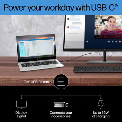 HP E27K G5 USB-C 4K MONITOR U.S. - ENGLISH LOCALIZATION (6N4C4AA#ABA) - Cartouches Certifiees