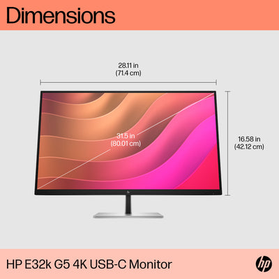 HP E32K G5 USB-C 4K MONITOR U.S. - ENGLISH LOCALIZATION (6N4D6AA#ABA) - Cartouches Certifiees
