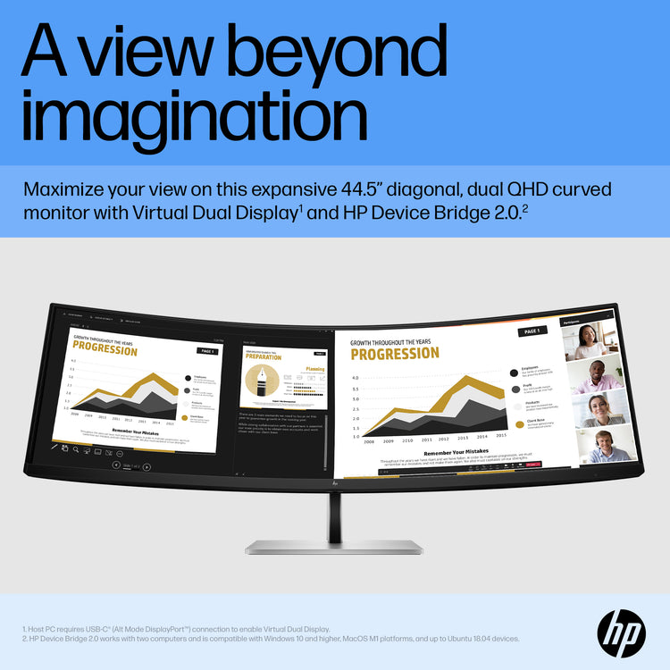 HP E45C G5 CURVED DQHD MONITOR U.S. - ENGLISH LOCALIZATION (6N4C1AA#ABA) - Cartouches Certifiees