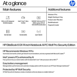 HP EB6G1I14 U5 225U 14 16GB/512 PC CANADA - FRENCH BILINGUAL (C2NL8UT#ABL) - Cartouches Certifiees
