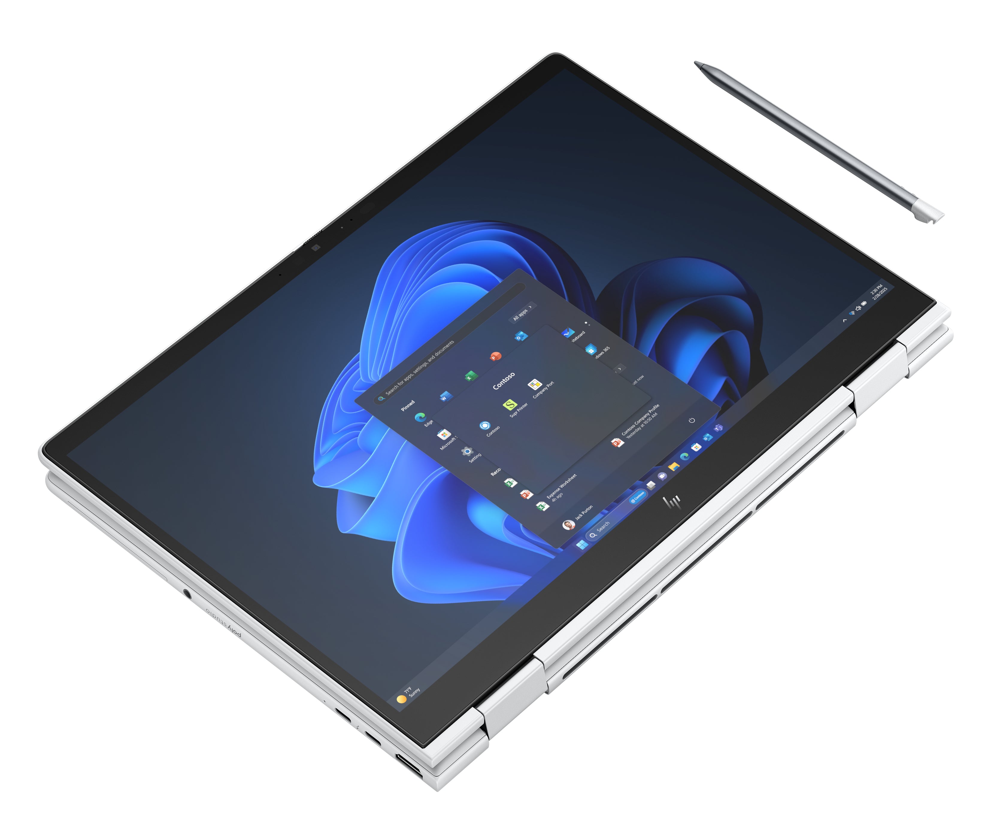 HP EliteBook 8 Flip G1i 13 inch Notebook AI PC Wolf Pro Security Edition Intel Core Ultra 7 265U Hybrid (2-in-1) 33.8 cm (13.3") Touchscreen WUXGA 32 GB LPDDR5x-SDRAM 512 GB SSD Wi-Fi 7 (802.11be) Windows 11 Pro Silver (BE8V2UT#ABA) - Cartouches Certifiees