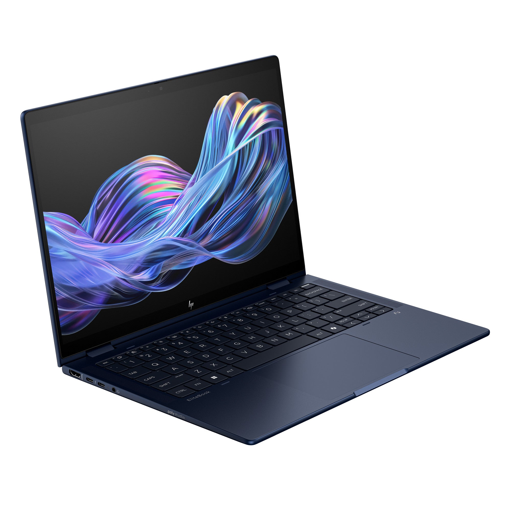HP EliteBook X Flip G1i Next Gen AI PC Wolf Pro Security Edition Copilot+ PC Intel Core Ultra 7 268V Hybrid (2-in-1) 35.6 cm (14") Touchscreen WUXGA 32 GB LPDDR5x-SDRAM 1 TB SSD Wi-Fi 7 (802.11be) Windows 11 Pro Blue (B8GE7UT#ABA) - Cartouches Certifiees