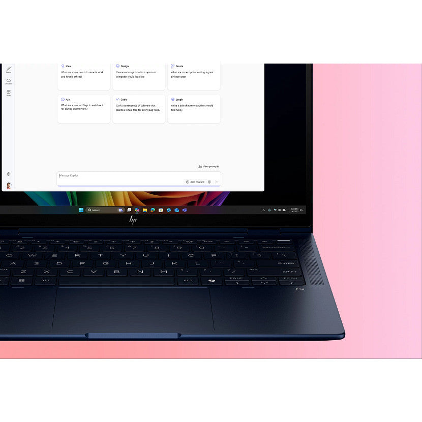 HP EliteBook X Flip G1i Next Gen AI PC Wolf Pro Security Edition Copilot+ PC Intel Core Ultra 7 268V Hybrid (2-in-1) 35.6 cm (14") Touchscreen WUXGA 32 GB LPDDR5x-SDRAM 1 TB SSD Wi-Fi 7 (802.11be) Windows 11 Pro Blue (B8GE7UT#ABA) - Cartouches Certifiees