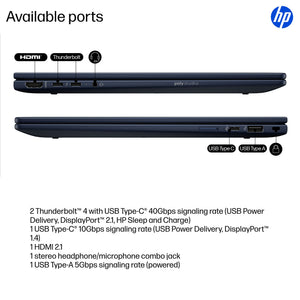 HP EliteBook X Flip G1i Next Gen AI PC Wolf Pro Security Edition Copilot+ PC Intel Core Ultra 7 268V Hybrid (2-in-1) 35.6 cm (14") Touchscreen WUXGA 32 GB LPDDR5x-SDRAM 1 TB SSD Wi-Fi 7 (802.11be) Windows 11 Pro Blue (B8GE7UT#ABA) - Cartouches Certifiees