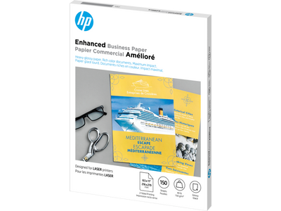HP GLOSSY COLOR LASER BROCHURE PAPER 150 SHEETS HEAVY (Q6611A) - Cartouches Certifiees
