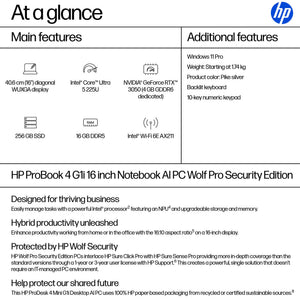 HP HPI P4G1I16 U5 225U 16 16GB/256 PC UNITED STATES / CANADA ENGLISH (BB3Q4UT#ABA) - Cartouches Certifiees