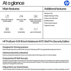HP HPI P4G1I16 U5 225U 16 16GB/512 PC CANADA - FRENCH BILINGUAL (BB3Q6UT#ABL) - Cartouches Certifiees