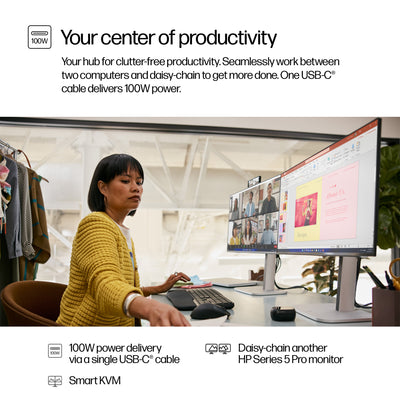 HP HPI S5 PRO 524PM FHD USB-C CONF MNTR UNITED STATES / CANADA ENGLISH (9E0G9UT#ABA) - Cartouches Certifiees