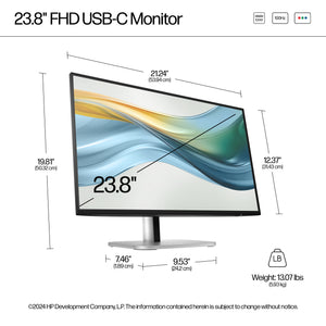 HP HPI S5 PRO 524PU FHD USB-C MNTR UNITED STATES / CANADA ENGLISH (9D9V7AA#ABA) - Cartouches Certifiees