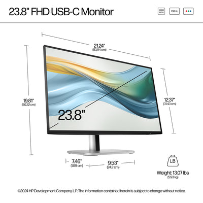 HP HPI S5 PRO 524PU FHD USB-C MNTR UNITED STATES / CANADA ENGLISH (9D9V7AA#ABA) - Cartouches Certifiees