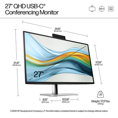 HP HPI S5 PRO 527PM QHD USB-C CONF MNTR UNITED STATES / CANADA ENGLISH (9E0Y9UT#ABA) - Cartouches Certifiees