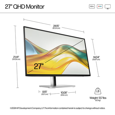 HP HPI S5 PRO 527PQ QHD MNTR UNITED STATES / CANADA ENGLISH (9D9S0UT#ABA) - Cartouches Certifiees
